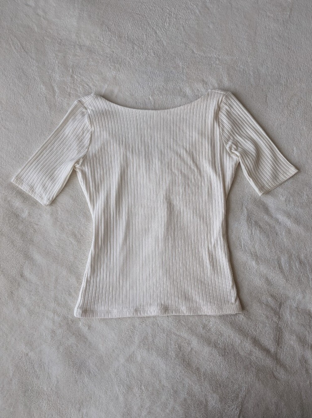 Abercrombie & Fitch Boat Neck Ribbed Top